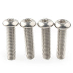 Steel Chrome Triple Clamp Yoke Bolt Screw Kit for Harley Touring Dyna