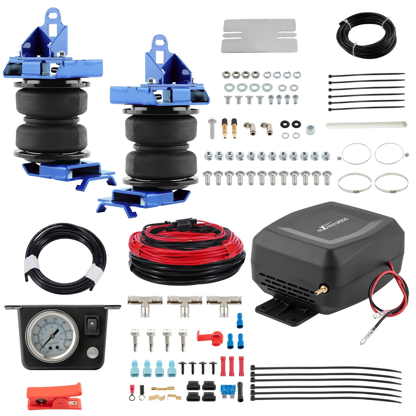 Air Suspension Springs + Air Pump Compressor Kit for Ram 1500 (2019–2025)