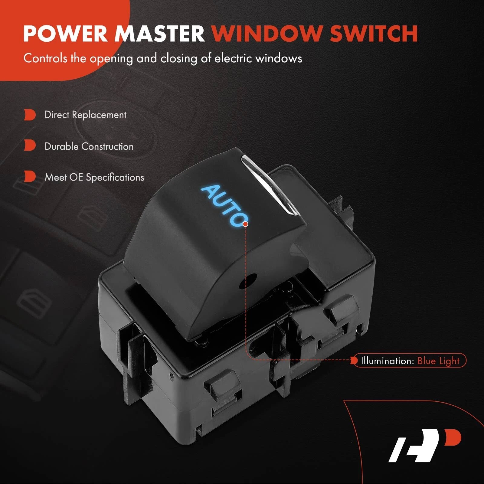 Front Right Power Window Switch for Ford Explorer (2011-2015) Taurus (2013-2019)