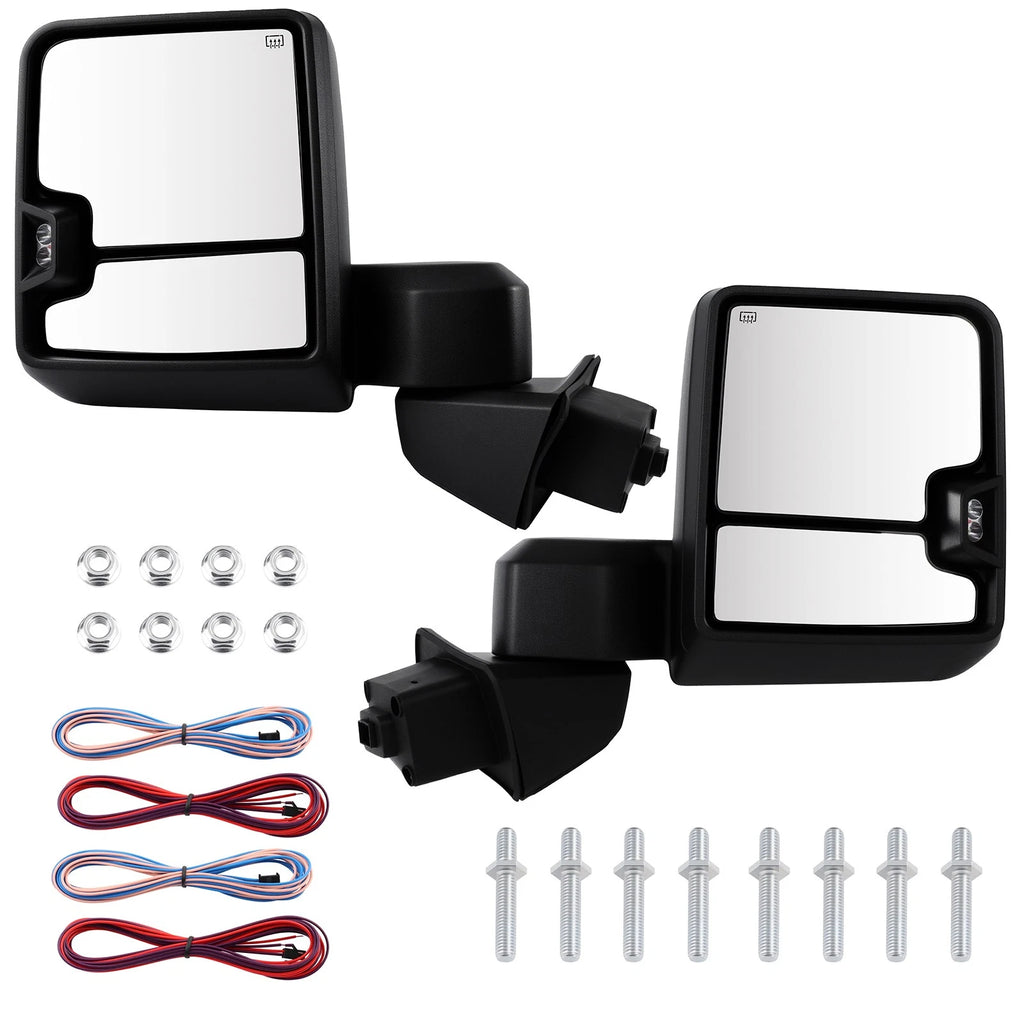 Heated Temp Sensor Mirrors Set of 2 for GMC Sierra 1500 (2019–2022)