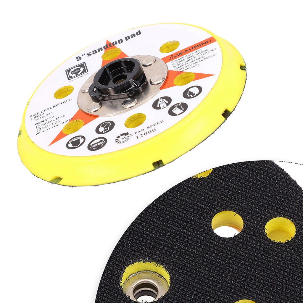Sanding Pad Backing Plate for DA Polisher 125mm with Heat Emission Holes