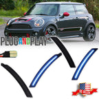 Set of 4 Ice Blue LED Side Marker Lights for Mini Cooper (2007–2013)