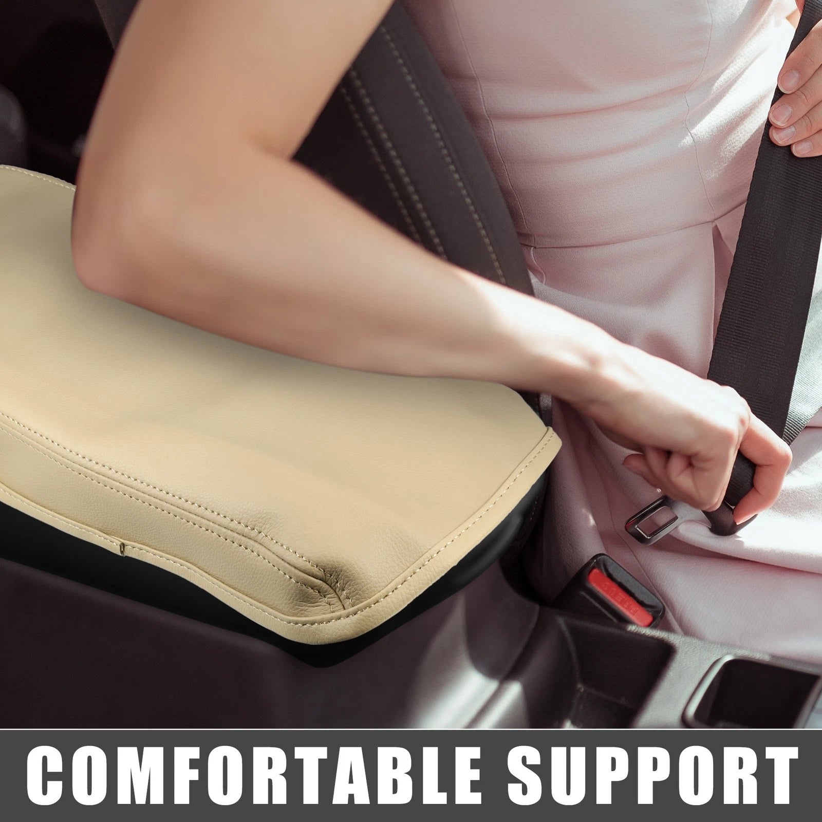 Center Console Armrest Seat Box Cover for Lexus ES330 ES350 (2005–2009) Beige