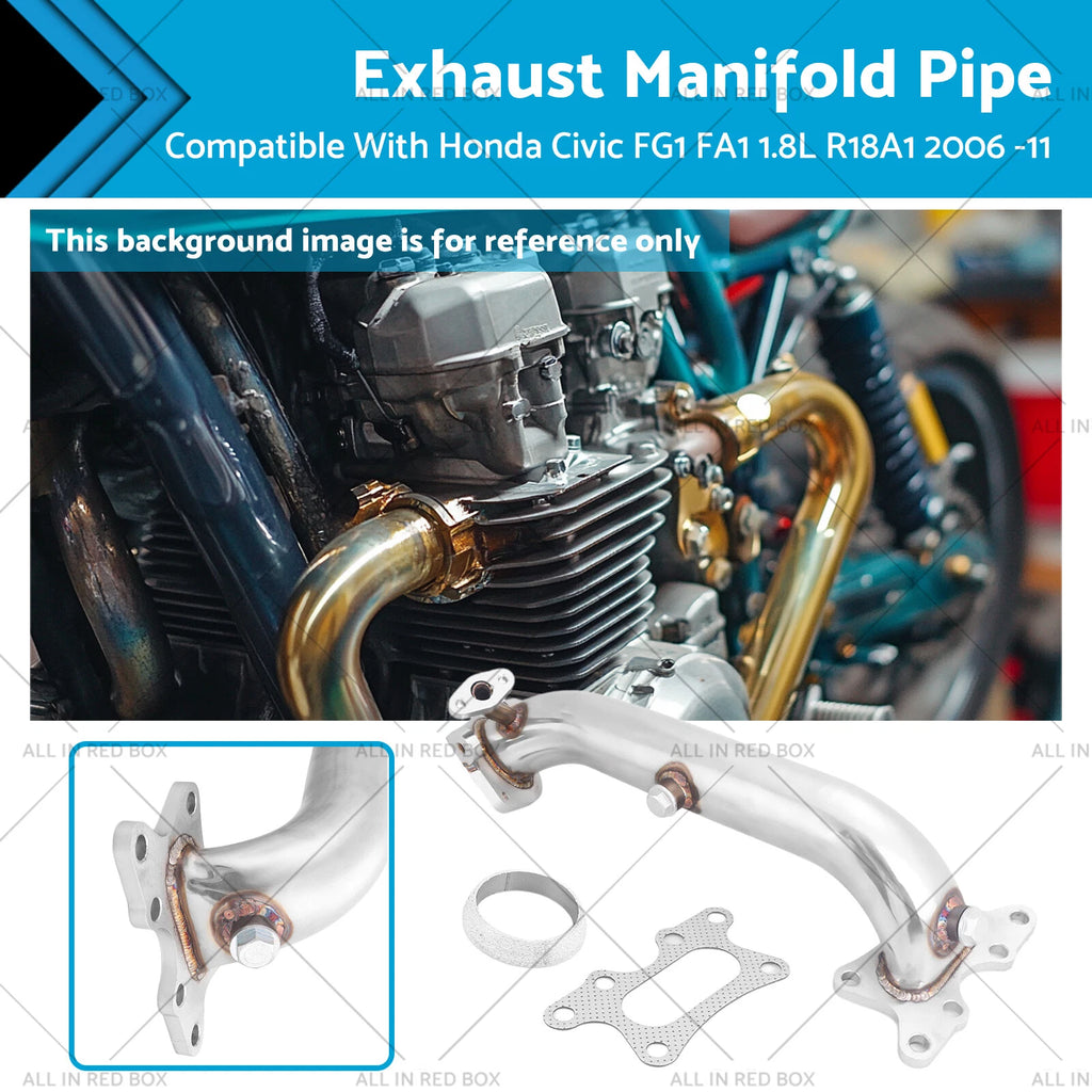 Exhaust Manifold Pipe Stainless Steel for Honda Civic 1.8L (2006–2011)