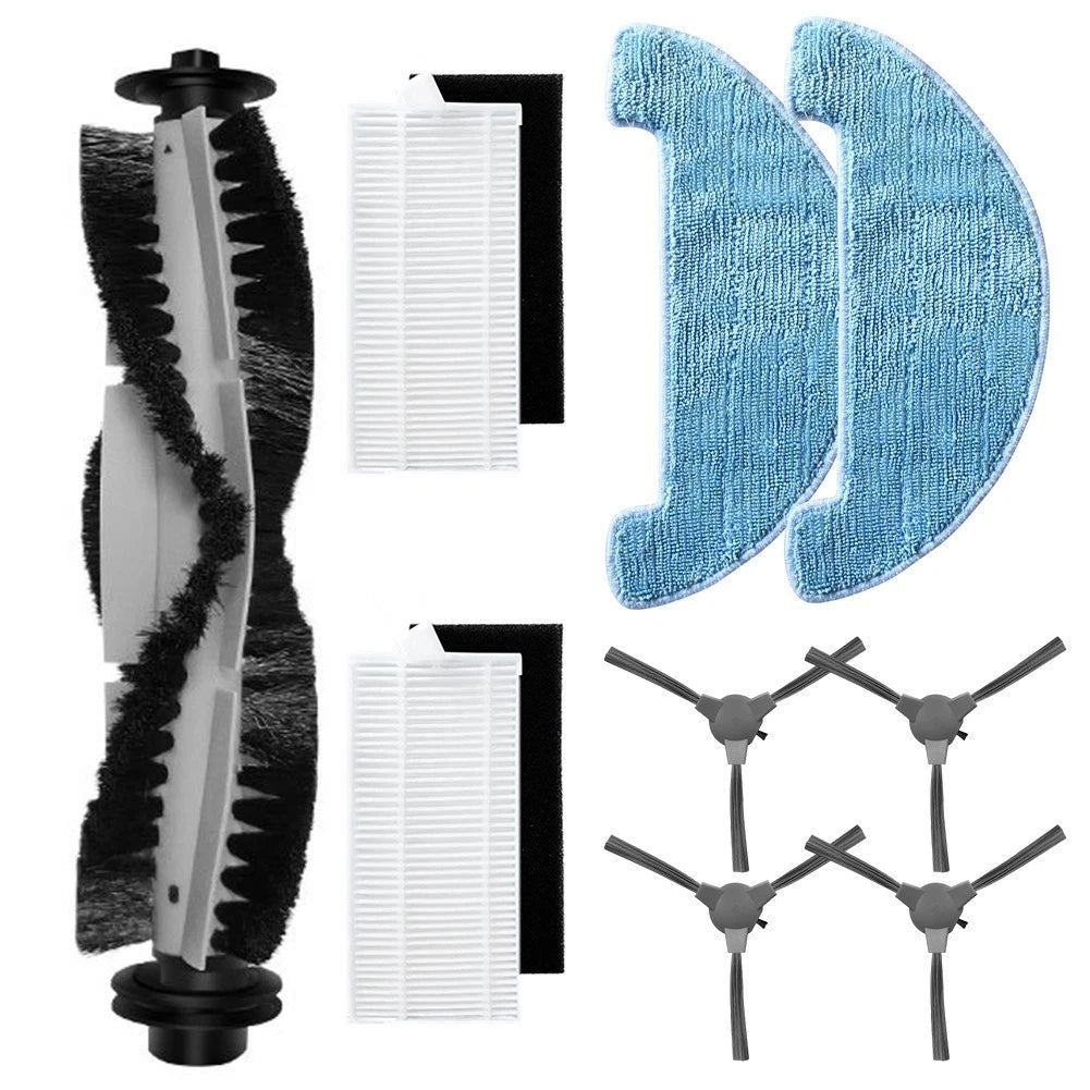 Main Brush Side Brush Filter Mop Cloth Kit for Polaris 1090 3200 (2010–2023)