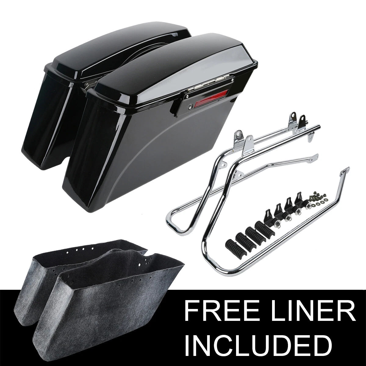 Hard Saddlebags Conversion Brackets for Harley Softail Fat Boy (1984–2017)