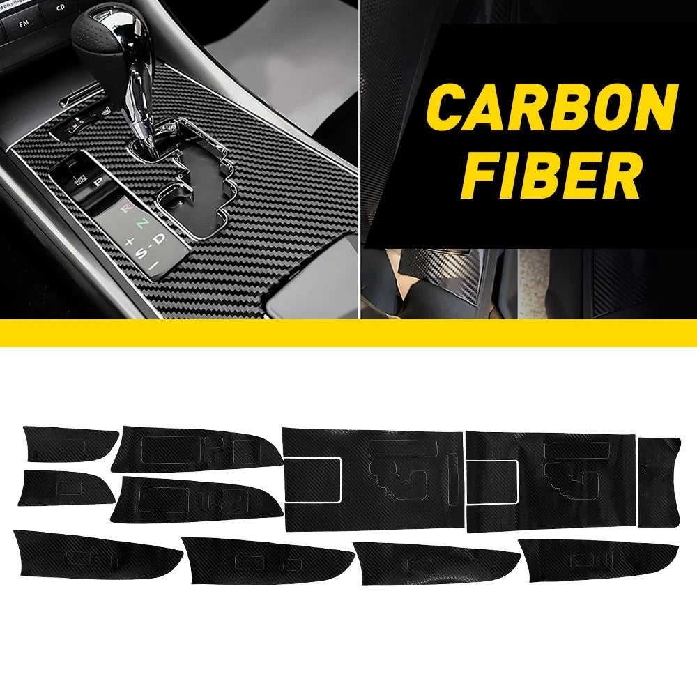 Carbon Fiber Gear Shift Panel Cover for Lexus IS250 IS300 IS350 (2006–2012)