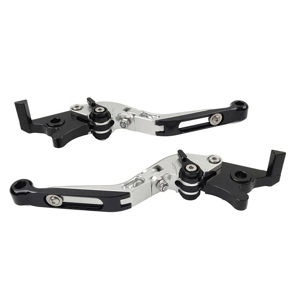 CNC Silver Extendable Brake Clutch Levers for Honda CBR650R CB650F (14-23)