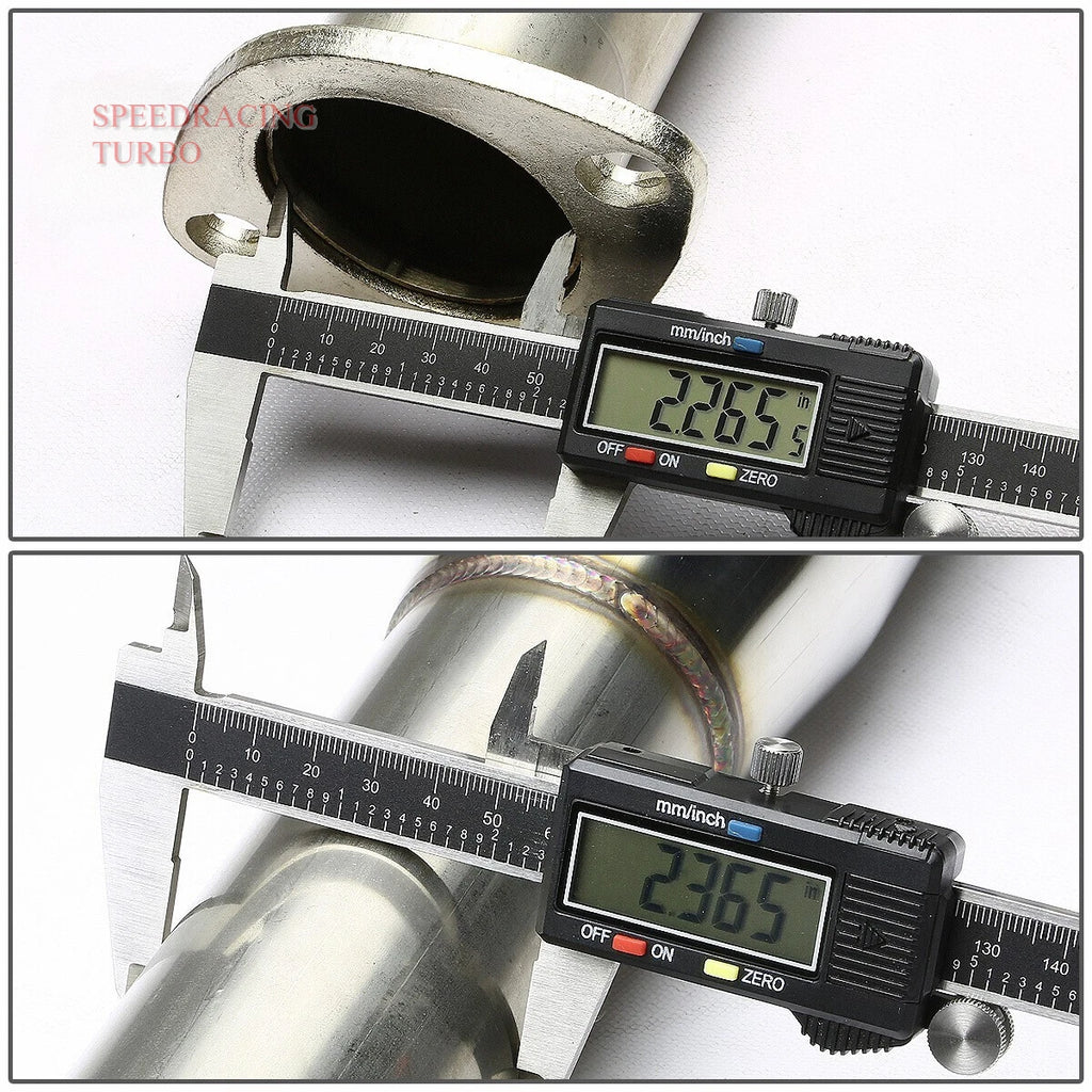 4" Rolled Tip Stainless Catback Exhaust Muffler for Honda Prelude H22A4 BB6