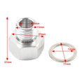 M12x1.5 to 1/8 NPT Oil Pressure Sensor Adapter for GM LS Engines