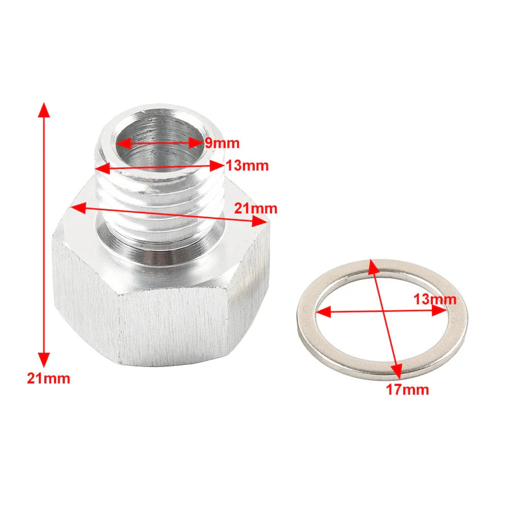 M12x1.5 to 1/8 NPT Oil Pressure Sensor Adapter for GM LS Engines