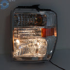 Left Headlight for Ford E150 E250 E350 E450 (2008-2014) Chrome Halogen