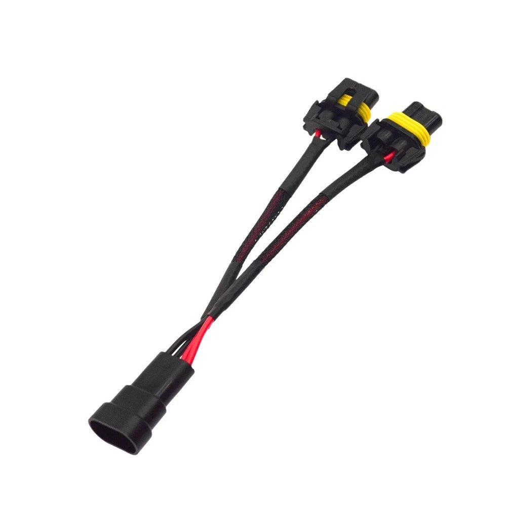 LED HID Headlight Adapter Cable 9006 to Dual 9005 for Fog Light Installation