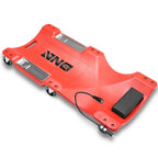 40" Red Plastic Floor Creeper with Swivel Casters for Workshop