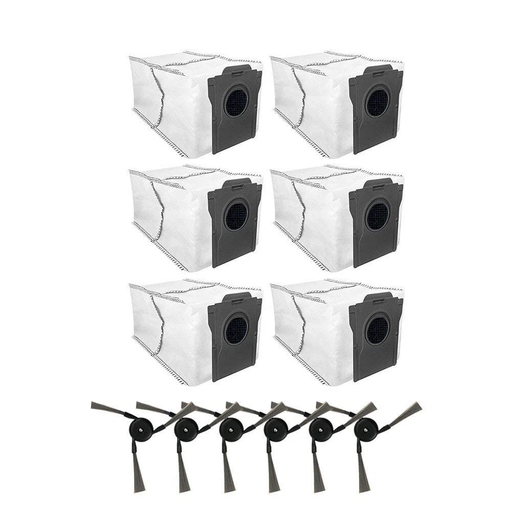 Set of 6 Side Brushes & 6 Bags for Dreame Aqua10 (2021–2023)