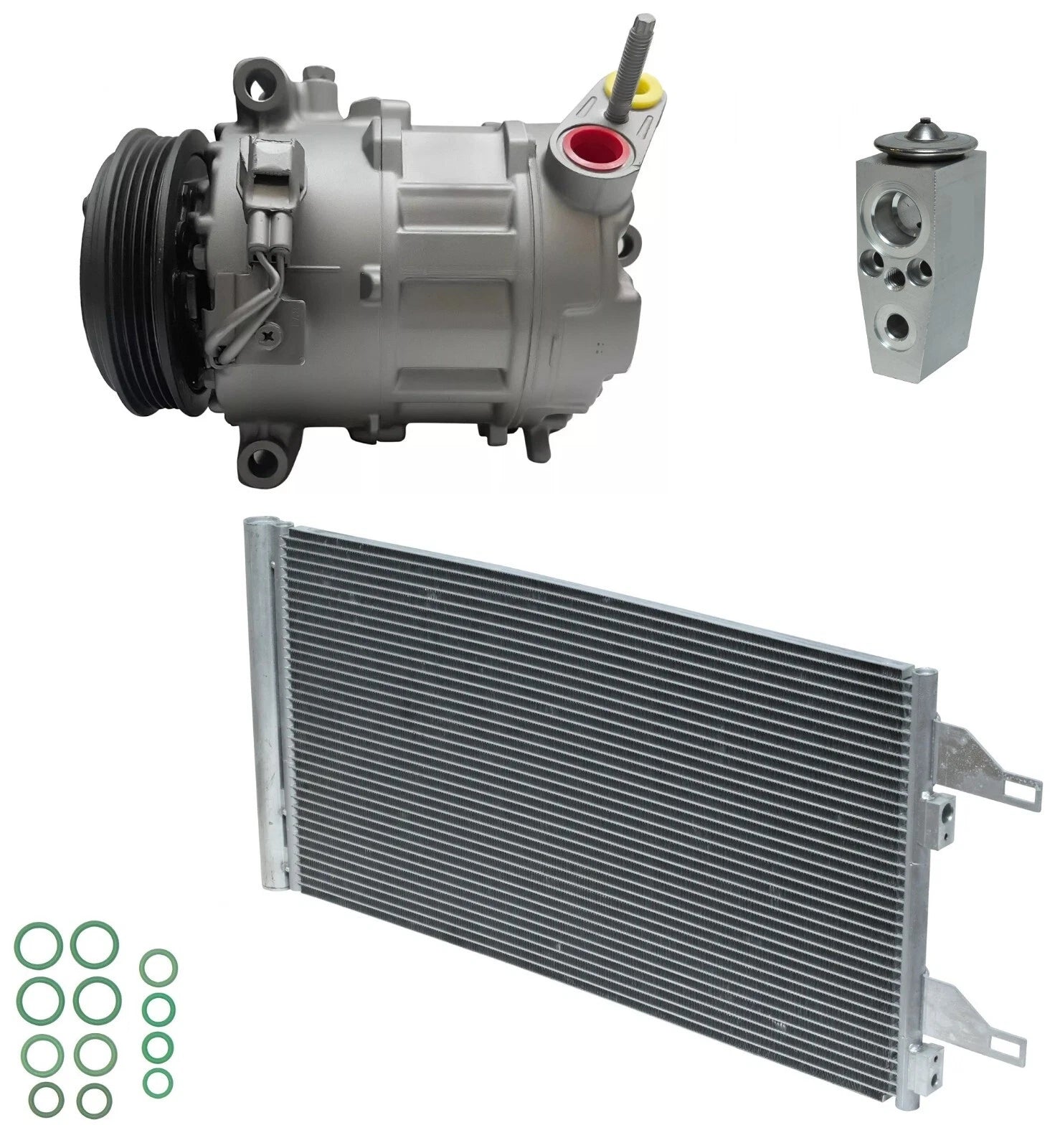 AC Compressor Kit w Condenser for RAM ProMaster 3500 3.0L (2014–2021)