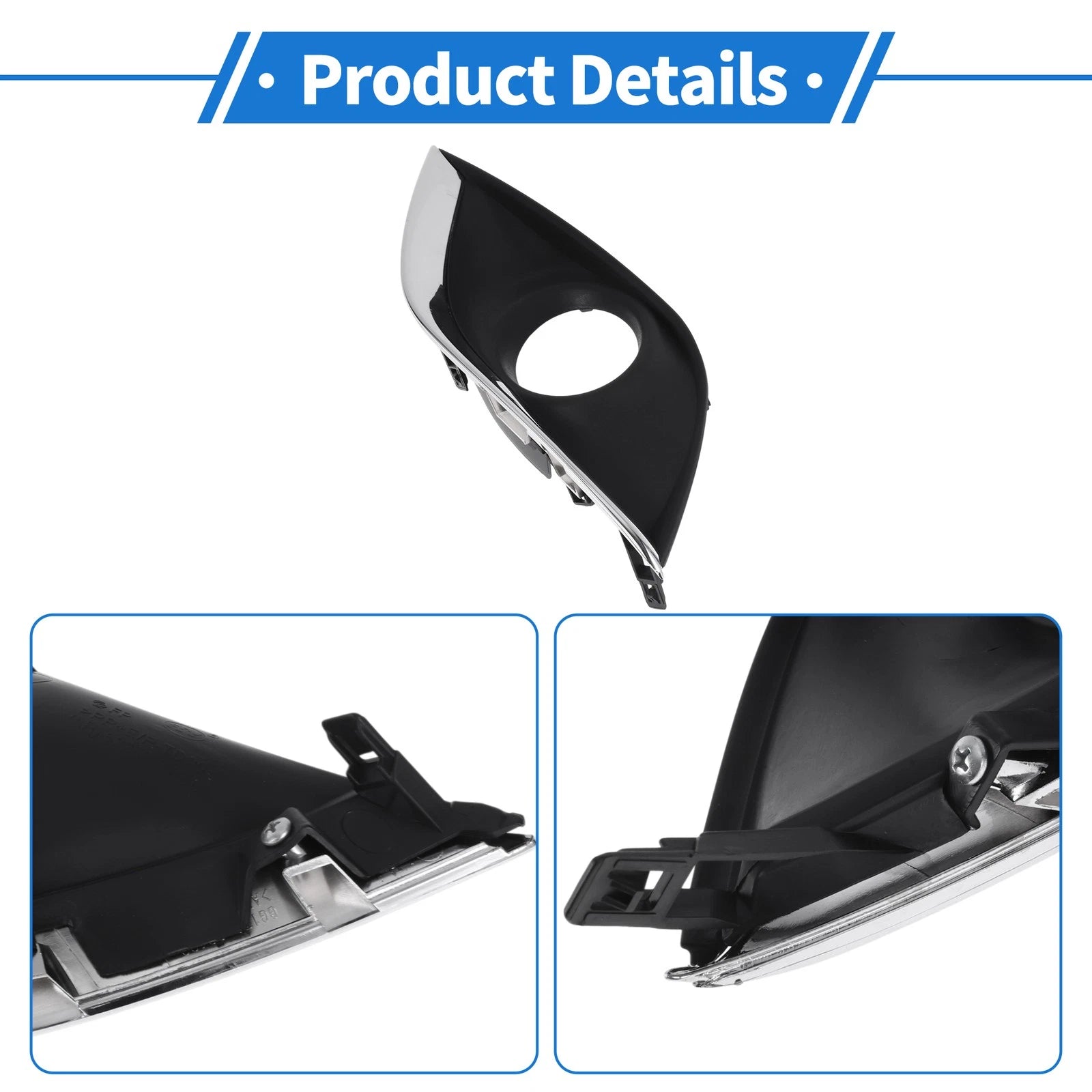 Front Left Fog Light Grill No. 622576W80A for Nissan Versa (2015–2018)