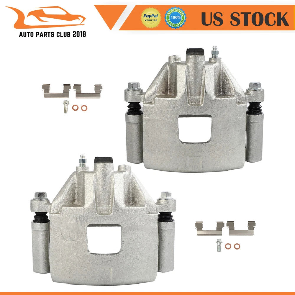 Set of 2 Front Brake Calipers with Bracket for Cadillac DeVille Buick LeSabre