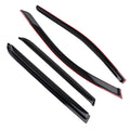 Set of 4 Black Window Visors for Dodge Durango (2011–2024) Rain Guards