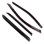Set of 4 Black Window Visors for Dodge Durango (2011–2024) Rain Guards