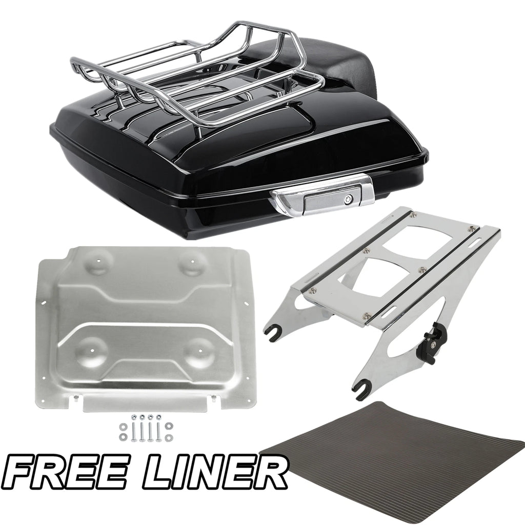 Razor Trunk Mount Rack Base Plate Backrest Pad for Harley Touring (2014–2026)