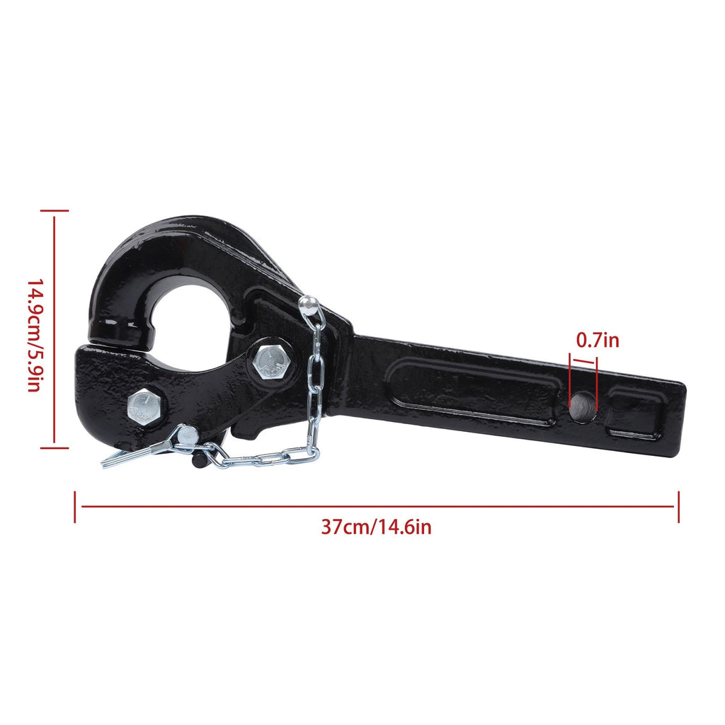 10-Ton Pintle Hitch for Military Vehicles (2-Inch Receiver)