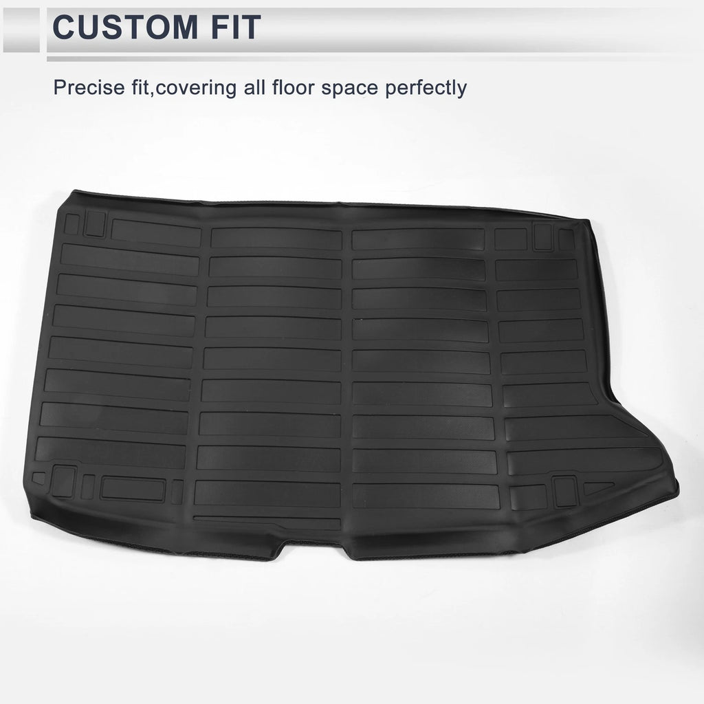 Cargo Liner Rear Trunk Mat for Kia Soul EV (2020–2022) TPE Long Grid Pattern