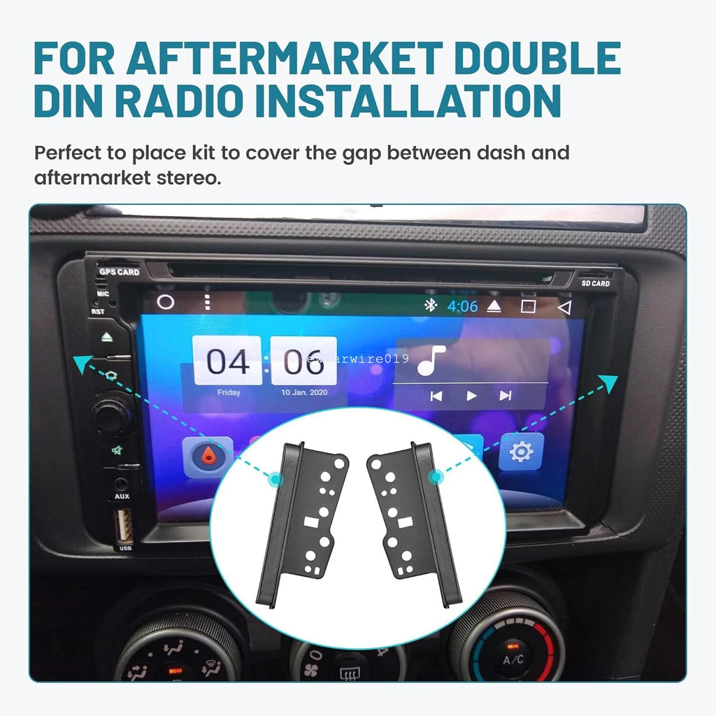 2 DIN Radio Stereo Dash Mounting Kit & Adapter Harness for Toyota Camry (1997–2006)