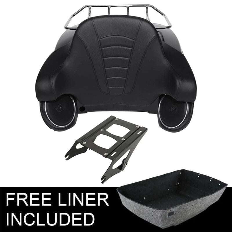 Matte Trunk Pad Rack Speaker Mount for Harley Touring Electra Glide (2014–2026)