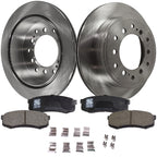 Rear Brake Disc Rotors and Pads Kit for Toyota 4Runner Lexus GX460