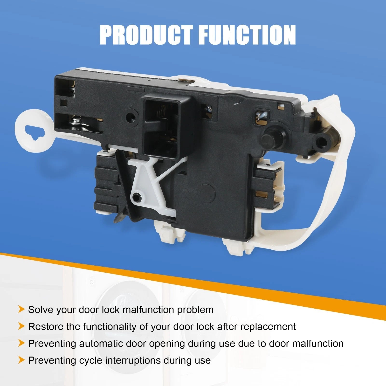 Door Latch Assembly for Whirlpool Front Load Washer