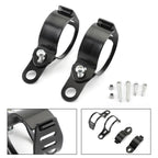 Fork Clamp Headlight Turn Signal Light-Mount Holder Bracket for Motorcycle (41mm-51mm)