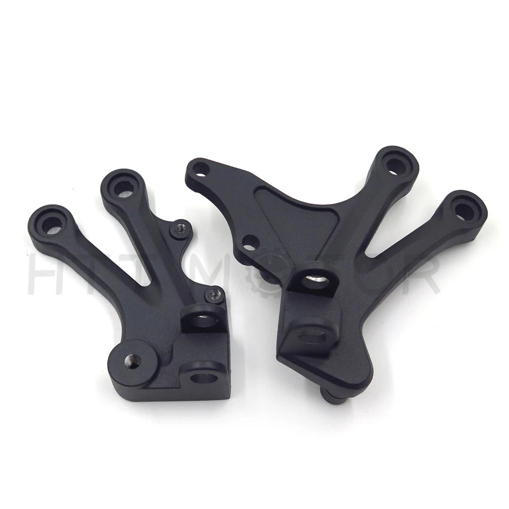Front Rider Foot Rest Peg Bracket for Kawasaki Ninja ZX10R (2004–2005) Matte Black