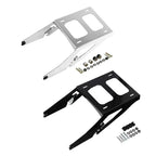 Chrome/Black Two Up Mount Rack for Harley Softail Sport Glide (2018-2022)