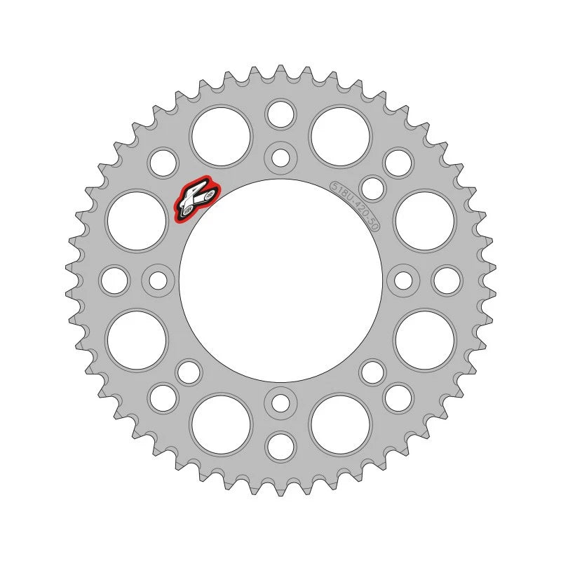 Renthal Rear Chain Wheel for KTM 65 (2025) - Silver 420-46GP Teeth