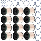 12X TP1015 Fuel Filter for Chevy GMC Diesel (2014–2021) 23304096 with Gaskets