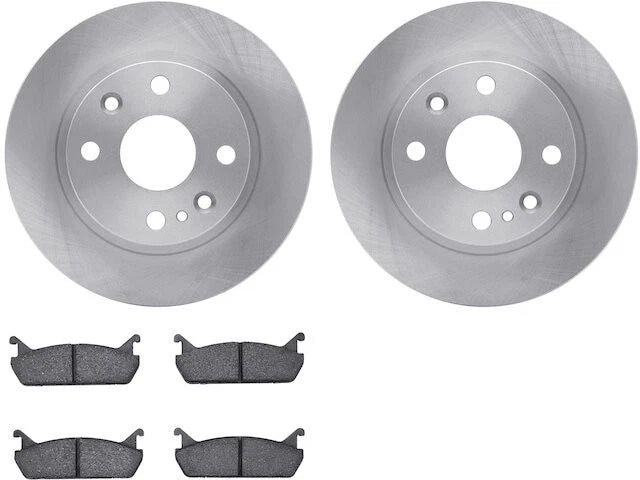 Rear Brake Pad and Rotor Kit for Mazda Miata (1990–1993) TG566CM