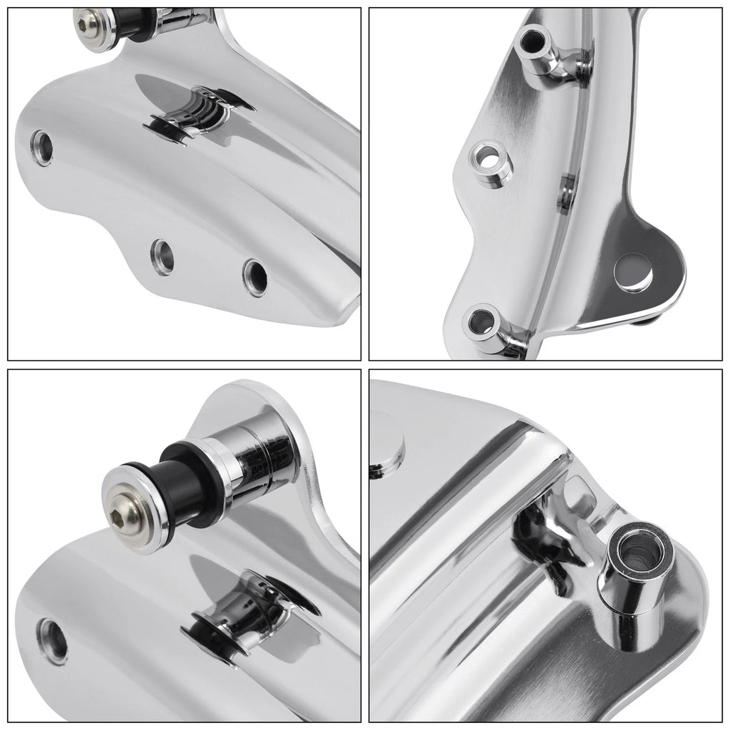 4 Point Docking Hardware Kit for Harley Road Street Glide (2009–2013) Chrome
