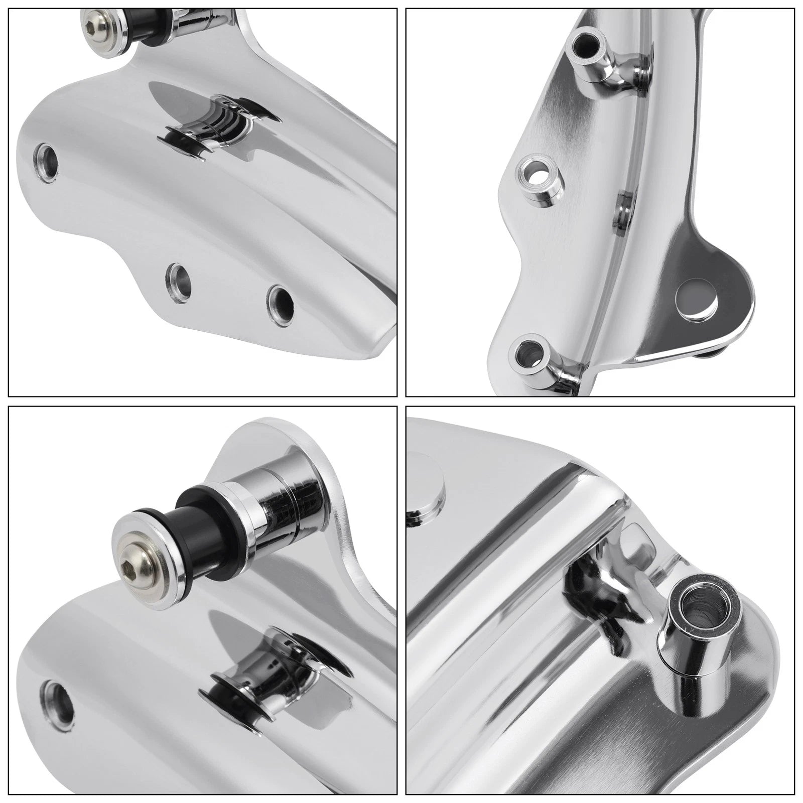 4 Point Docking Hardware Kit for Harley Road Street Glide (2009–2013) Chrome
