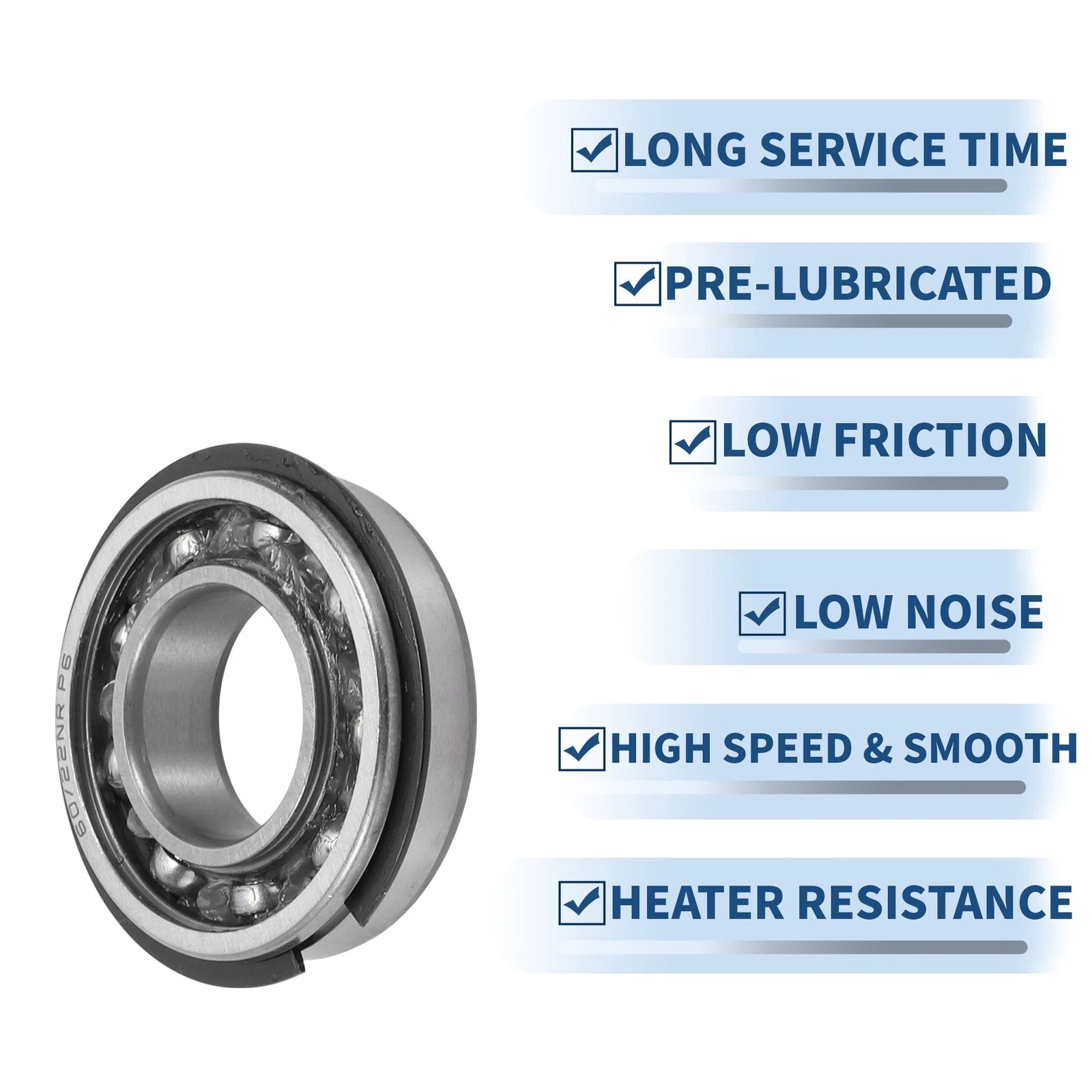 Deep Groove Ball Bearing 22x44x12mm for Various Models (60/22NR)