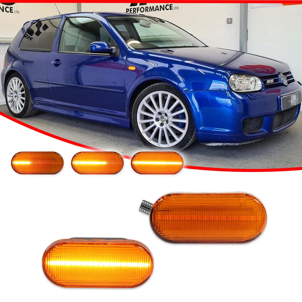 Amber LED Front Side Marker Signal Light for VW Jetta GTI R32 Beetle (1999–2005)