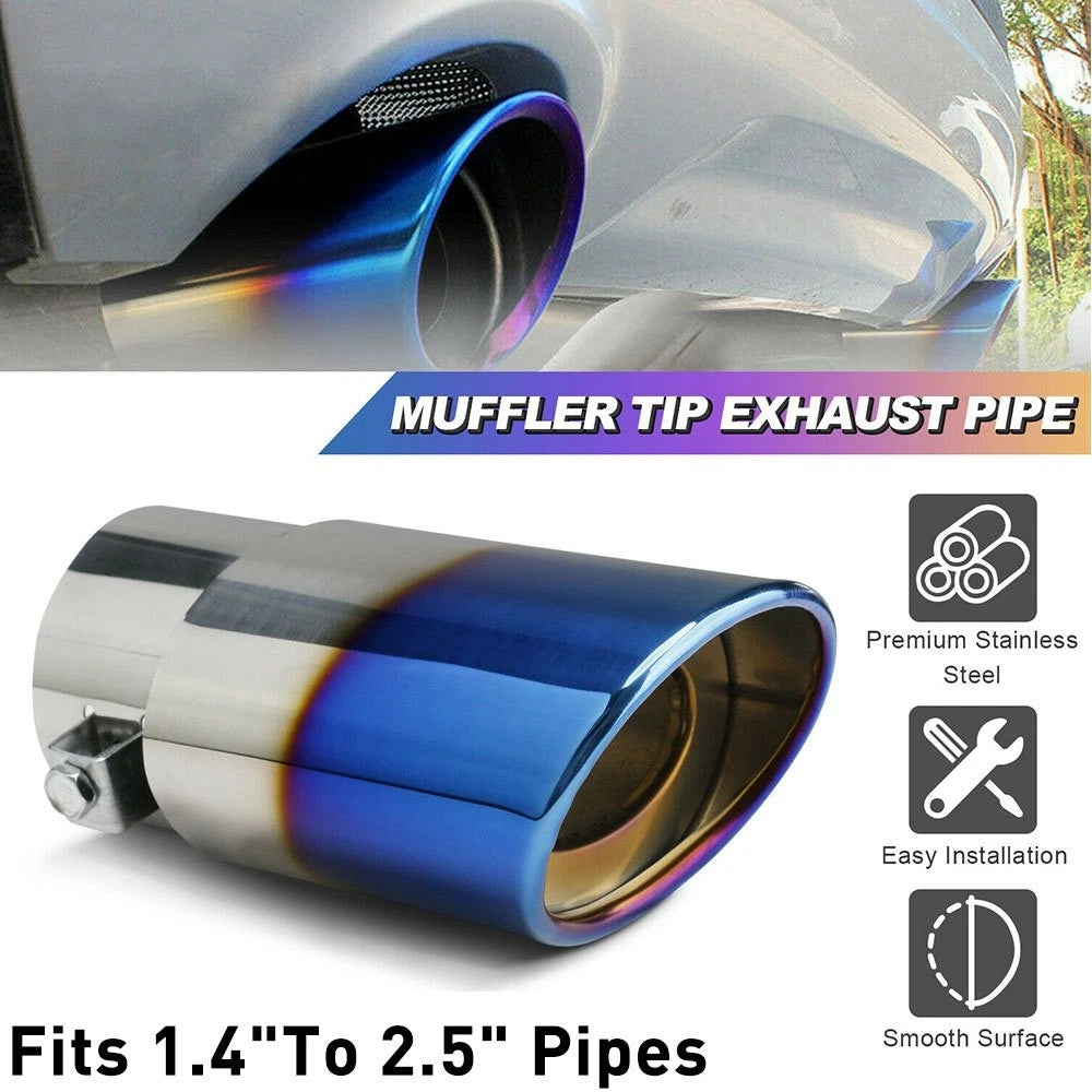 Exhaust Muffler Tailpipe Tip for Car Blue Auto (EXV)