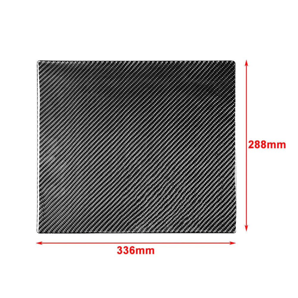 Carbon Fiber Red Rear Seat Anti-Kick Panel Trim for Toyota Tundra (2014-2021)
