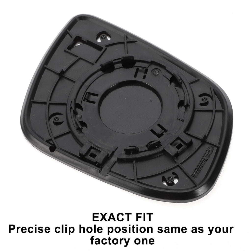 Left Side White Mirror Glass w/ Back for KIA Ceed (2009–2012)