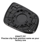 Left Side White Mirror Glass w/ Back for KIA Ceed (2009–2012)