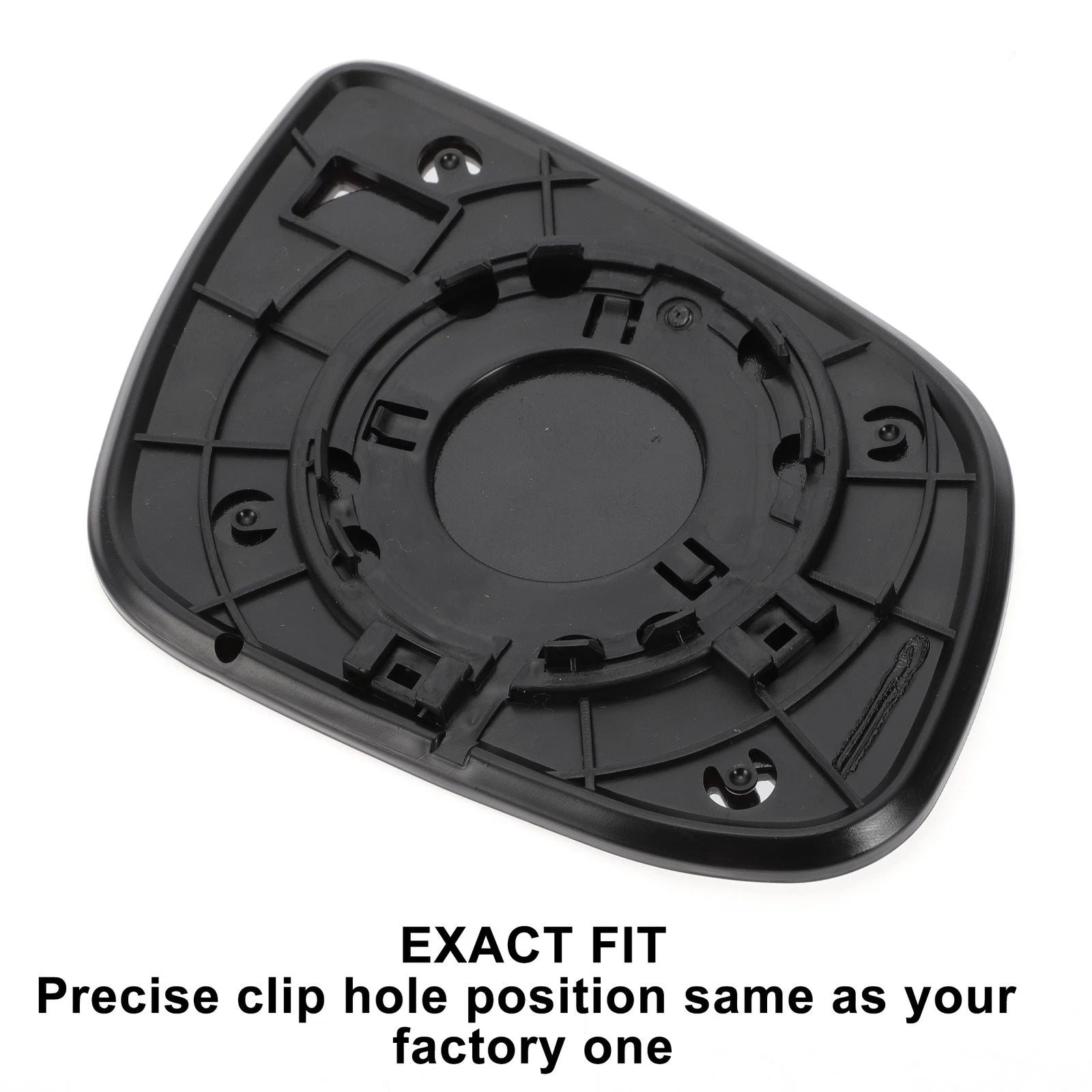 Left Side White Mirror Glass w/ Back for KIA Ceed (2009–2012)