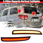 3in1 LED Smoked Rear C Pillar Panel Lights for Toyota Sequoia (2007–2021)