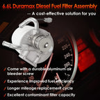 Fuel Filter Housing for Chevy Silverado GMC Duramax 6.6L (2011-2016)