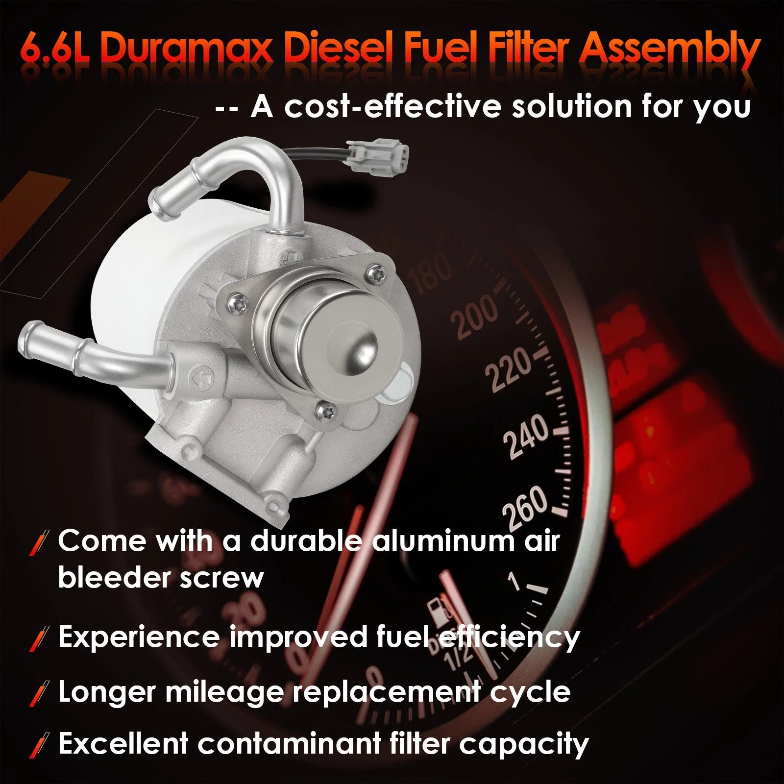 Fuel Filter Housing for Chevy Silverado GMC Duramax 6.6L (2011-2016)