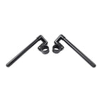 46MM Black Cafe Racer 7/8" Clip-On Handlebar for Motorcycle